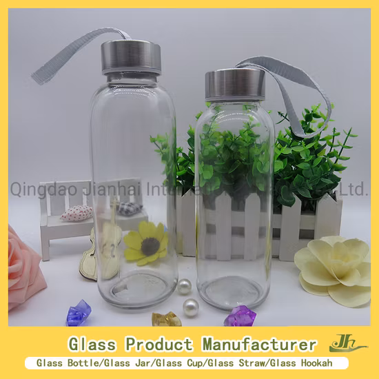 Cold Pressed Juice 250ml 300ml 500ml 16oz Clear French Square Milk Beverage Glass Bottles with Plastic Screw Cap