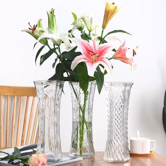 Bougeoir en verre de décoration de maison, Vase en verre à Double usage